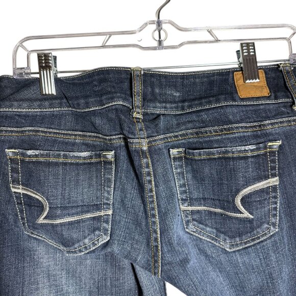 American Eagle Bootcut Jeans Size 6 Regular Dark Wash Denim Womens - Picture 6 of 8